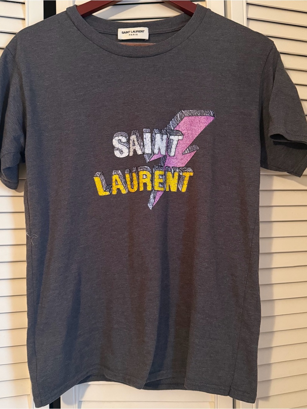 Saint Laurent Bolts Logo Tee